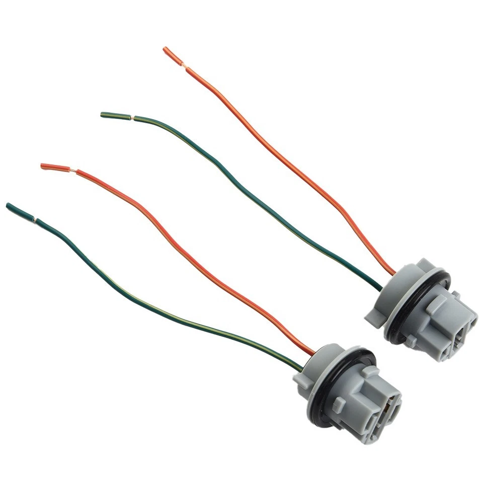 Two Harness Light Bulb Socket Vehicle 7440 Accessories For Turn Signal Light New - Image 4 of 4