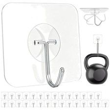 Reusable Wall Hooks - Kitchen, Bathroom, Office