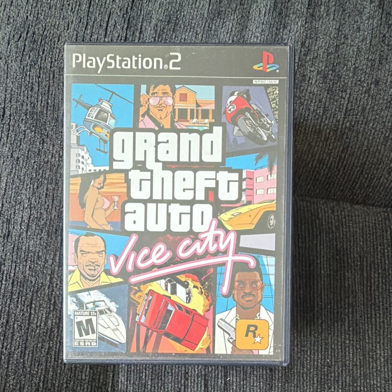 Sony PlayStation 2 PS2 Grand Theft Auto Vice City DVD Keep Case w/ Cover Art