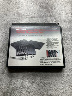 #ad #ad NOS Sears Craftsman USASocket Organizer Set 65287 Metric Standard Tools SAE $39.89