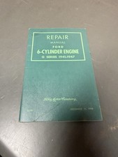 1941-1947 FORD REPAIR MANUAL 6 CYLINDER ENGINE G SERIES Owner Manual Book #86