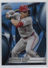 2025 Topps Chrome Black Blue Refractor 41/150 Spencer Steer #59 1l2
