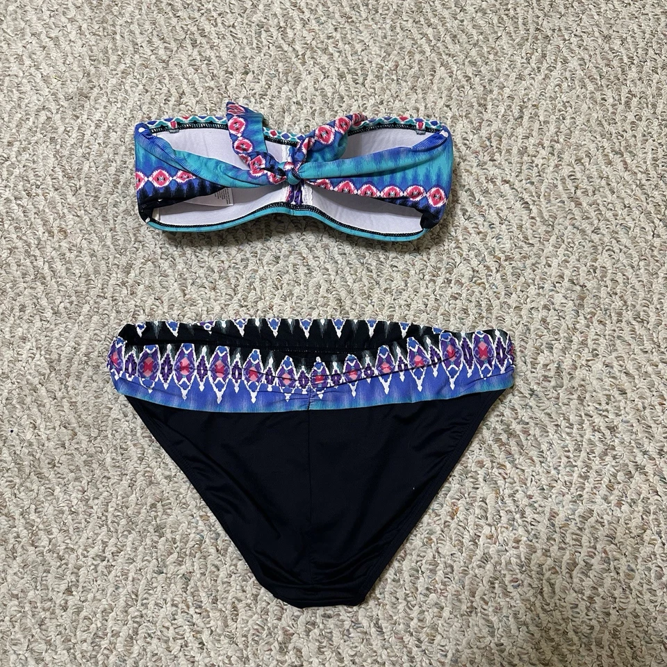 Бикини женские La Blanca Sanbar Bandeau складывающиеся сверху снизу два предмета 12 черные - Изображение 2 из 4