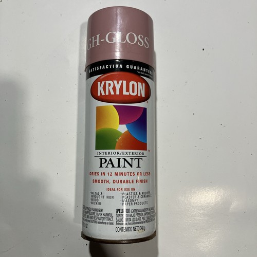 1998 Krylon Mauve High Gloss Vintage Spray Paint Can Graffiti New Old Stock Full