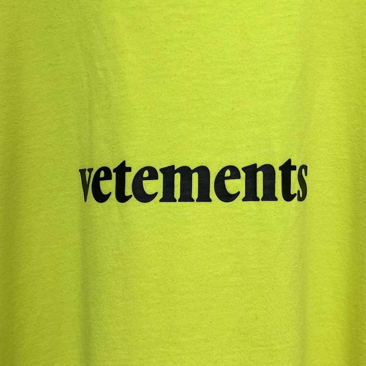 VTMNTS ヴェトモン Tシャツ バーコードプリントイエロー　M Vetements SS20 Barcode Print Logo Tee Fluo Yellow Used | eBay