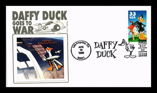 US COVER PANDA CACHETS PICTORIAL CANCEL FIRST DAY OF ISSUE DAFFY DUCK