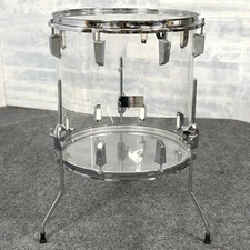 Used Vintage Sonor Acry Floor Tom16x16 Clear - Good