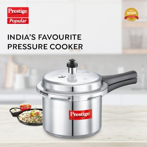 PRESTIGE POPULAR ALUMINIUM PRESSURE COOKER 3 LITERS PPAPC3 - Aluminum