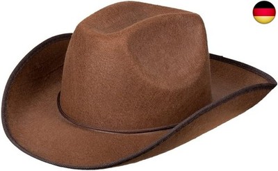 Cowboy Hut für Erwachsene, Kopfbedeckung für Faschingskostüme, Sheriff, Rodeo Re