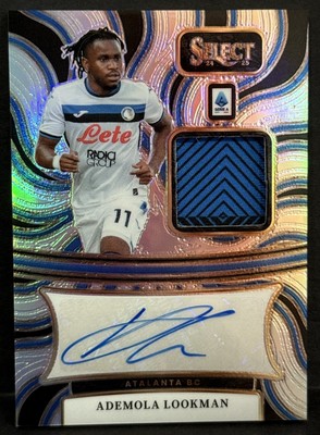2024-25 Panini Select Serie A Atalanta Ademola Lookman Patch Auto