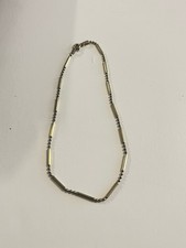 925 Silver Bar And Beads Ankle Bracelet