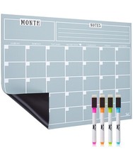Mr. Pen- Monthly Magnetic Dry Erase Board Calendar 14.7 x 11.8 inches, Gray