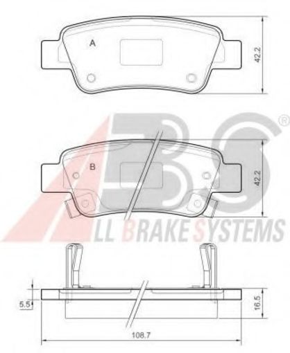 Fits A.B.S. 37651 Brake pads  ⭐UK Stock⭐