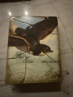 Sid Dickens Memory Block T-118 Bird In Flight RARE Retired Tile