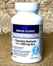 Nerve Guard NERVE HEALTH 1200 mg ALA + 7 Essential Nutrients 30 Caps Made In USA