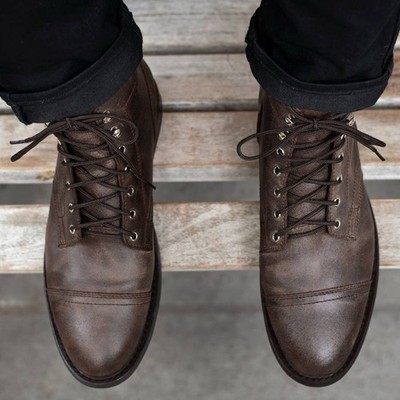 Thursday Boot Company Captain Men's Brown Leather Lace-Up Boots