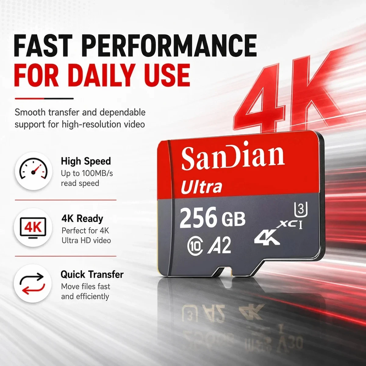 Micro SD Memory Card SanDisk Ultra Extreme Pro 32GB 64GB 128GB 256GB Class 10 A2