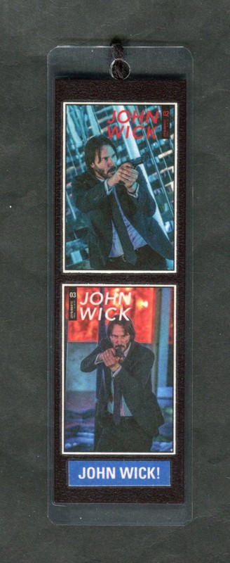 JOHN WICK COMIC BOOK COVER ART DOUBLE SIDED LAMINATED BOOKMARK NEW! LOT #3-4.
