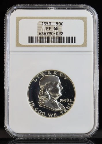 1959 Franklin Half Dollar NGC PF68