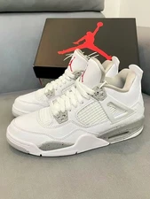 Nike Air Jordan 4 "White Oreo" Men's Mid Top Retro Basketball Shoes Sneakers