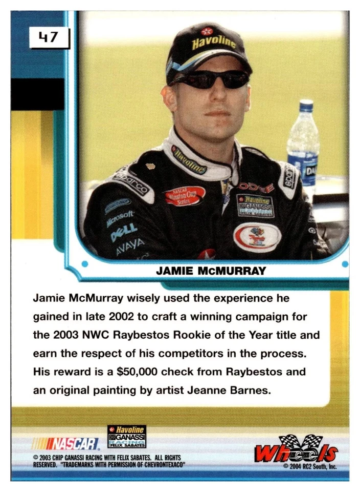 2004 Wheels High Gear #47 Jamie McMurray - Image 2 of 2