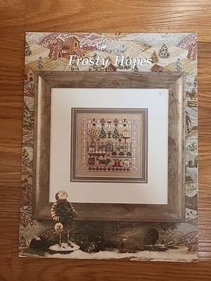 Just Nan Frosty Hopes Cross Stitch Pattern CHART ONLY  Snowman Christmas