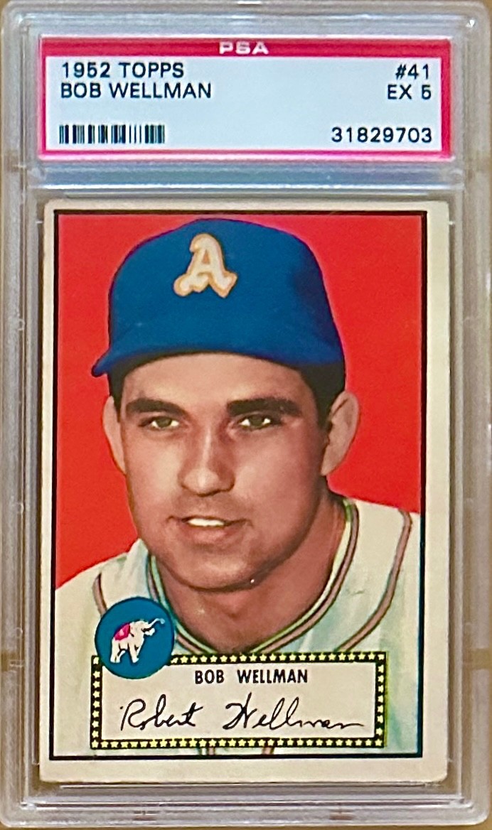1952 Topps BOB WELLMAN #41 PSA 5