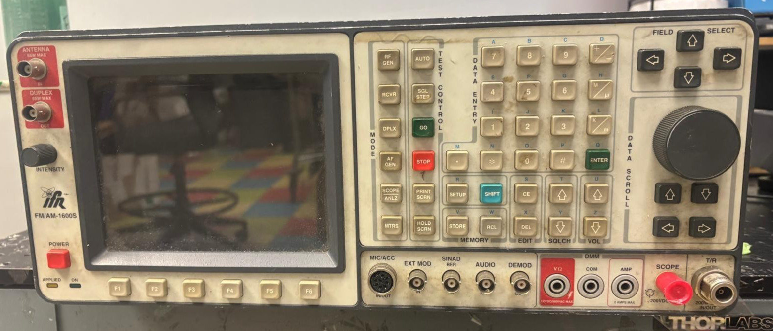 IFR FM/AM-1600S Communications Service Monitor - As Is For Parts Only