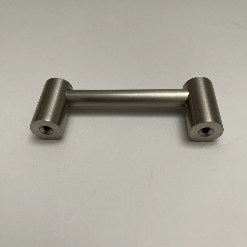 "Tiradores modernos Alno A715-3-SN 3"" contemporáneos I, níquel satinado" Foto 3 de 4