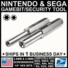 3.8mm + 4.5mm Screwdriver Bit For NES SNES N64 Game Boy Nintendo Security Tool