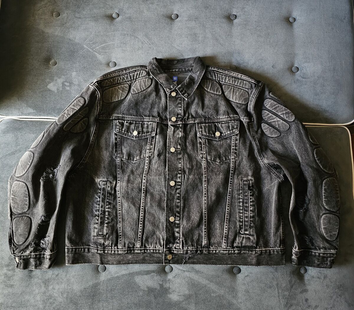 Yeezy Gap Engineered By Balenciaga Padded Denim Jacket Yeezy Gap Engineered By Balenciaga Padded Denim Jacket