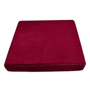 Mf54t Light Wine Red Microfiber Velvet 3D Box Seat Cushion Cover Custom size