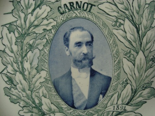 ANTIQUE PLATE MARIE FRANCOIS SADI CARNOT FRENCH PRESIDENT ASSASSINATED 1894 - 第 2/7 張圖片