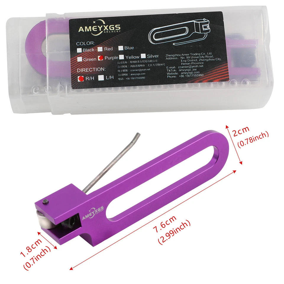 Archery Magnetic Arrow Rest Metal Adjustable Recurve Bow Hunting Target RH LH - Image 2 of 4