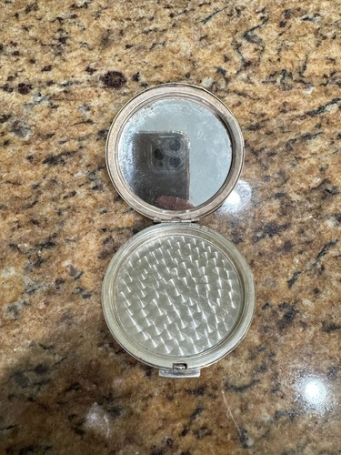 Vintage Sterling Silver Argenta Mexico Powder Compact Mirrored 86 Silver grams - Picture 8 of 16