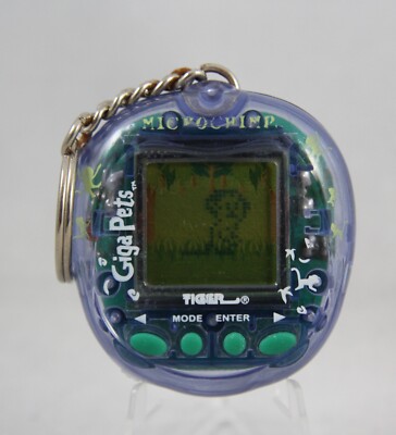 Giga Pets Micro Chimp Virtual Monkey 1997 Tested Microchimp Tiger