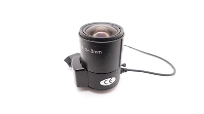 Pelco 3mm-8mm f/1.4 C Mount CCTV TV Cine Cinema Movie Lens + PC Cable