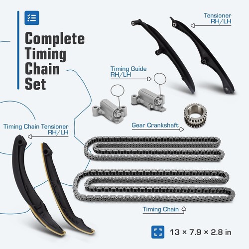 Timing Chain Kit Guides 3.5L Ecoboost 18-23 F150 Expedition Lincoln Navigator - Picture 4 of 6