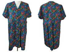 Element Womens NWT Pink Garden Floral Pockets Loose Fit Button Up Dress Small