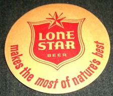 Rare 1964 Lone Star Beer, Oklahoma, OSU, Tulsa, CSU Football Cardboard Coaster