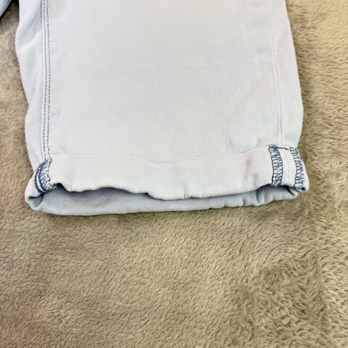 Lee Cooper Shorts Womens 12 Rolled Hem Light Blue Denim Mid-Rise Zip-Fly Pockets - Picture 11 of 21