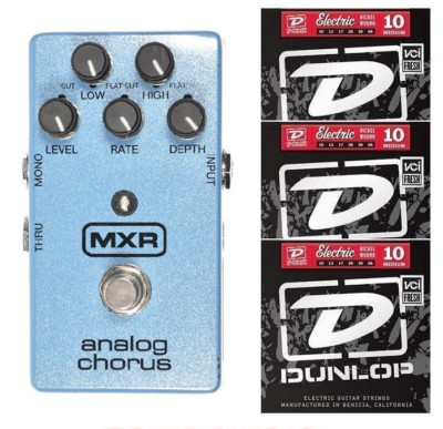MXR Dunlop M-234 Analog Chorus Guitar Effects Pedal M234 ( 3 SETS OF STRINGS )
