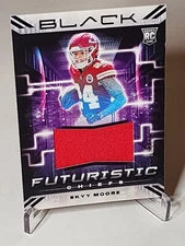 2022 Panini Black 🔥 Skyy Moore 🔥 Futuristic Rookie Relic RC #'d/125