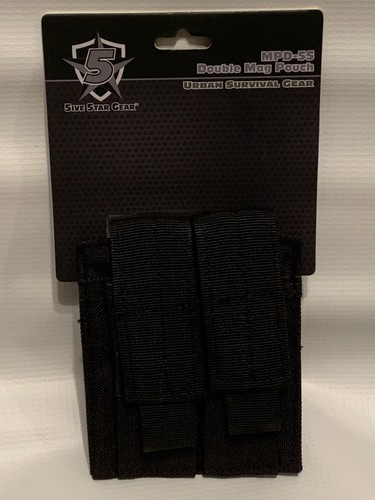 5ive Star Gear 6466 MPD-5S Borsa Mag Doppia Pistola Nero