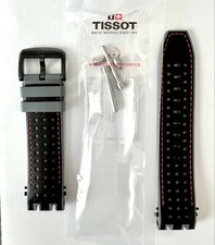 Original Tissot T-Race T115417A / T115427A Black / Grey Rubber Watch Band Strap