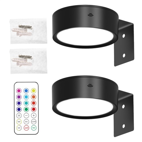 2Pcs Picture Lights For Wall, 13 RGB Color Magnetic Art Display Light For Photo - Picture 6 of 14