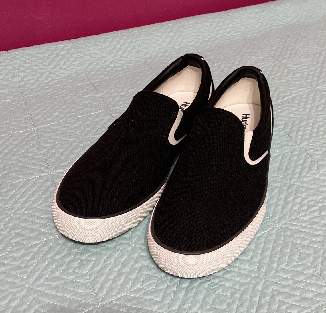 Hurley Kayo Slip ** Black *** Men\'s Shoes *** Hurley Mens Black Kayo Round Toe Slip On Comfort Sneaker  main image 4
