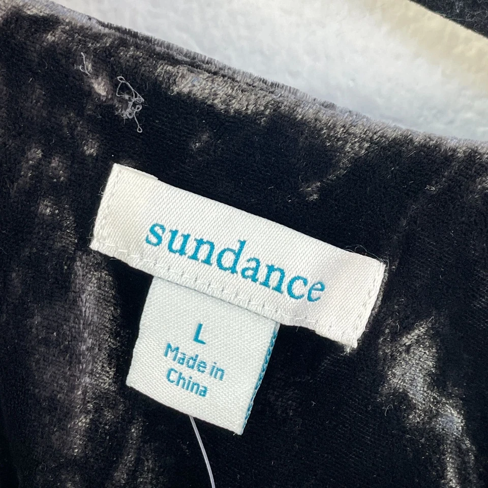 NUEVO Mono Sundance Mujer Grande Aviana Envolvente Terciopelo Gris Humo Foto 4 de 4