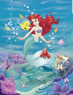 Photo wallpaper Ariel Disney girl's bedroom Mermaid wall mural giant poster  UK