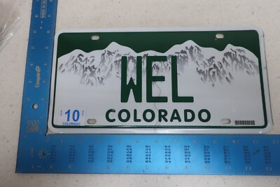 #ad Colorado License Plate Vanity Graphic Flat Well Water WEL #2 $31.20